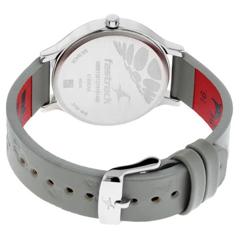 Buy Online Fastrack I Love Me Quartz Analog Silver Dial Leather Strap ...