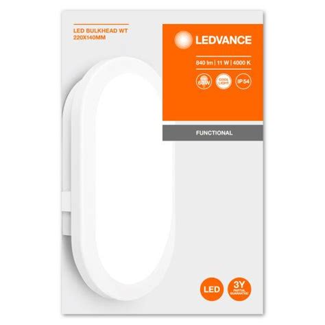 LEDVANCE LED Wandleuchte Bulkhead 11W/840 840lm kaltweiß nicht dimmbar ...