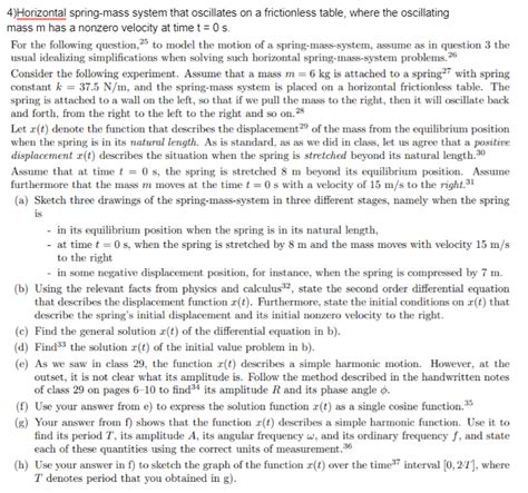 Oscillating Spring with Mass Problem 的图像结果