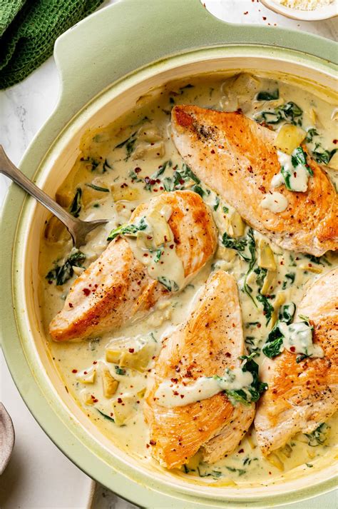 Spinach Artichoke Chicken Recipes