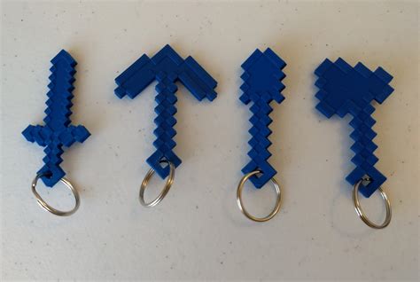 Image result for Minecraft 3D Keychain