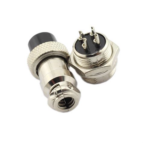 GX-16 Metal Aviation Plug GX-16 4-Pin Metal Aviation – REES52