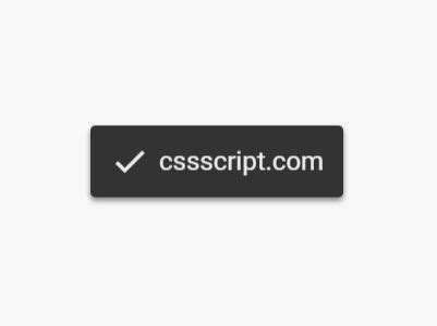 JavaScript CSS Toast 的图像结果