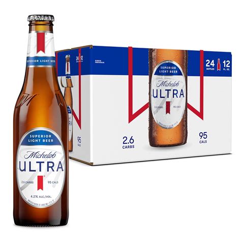 Amazon.com: MICHELOB Michelob Ultra, 24 Pk, 12 Fl Oz Bottles, 4.2% Abv ...