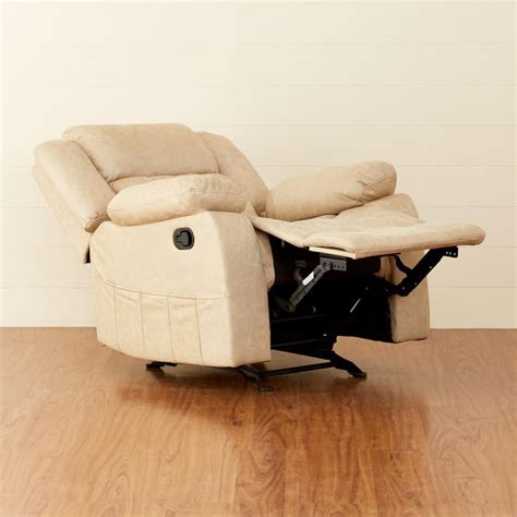 Buy Denver Faux Leather 1-Seater Recliner - Beige from Home Centre at ...