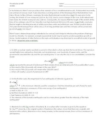 Math Teacher Mambo: Logarithm Applications