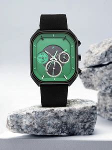 Fastrack Afte Dark Fastrack After Dark Multifunction Green Dial Black ...