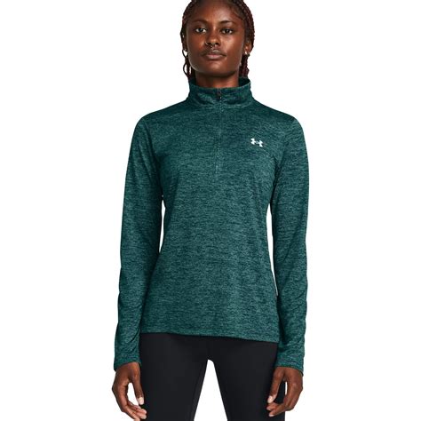 Under Armour UA Tech™ Twist 1/2 Zip Long Sleeve Top Women - Hydro Teal ...