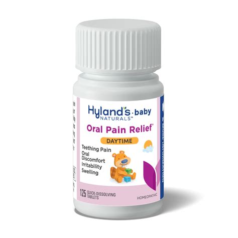 Hyland's Naturals Infant Teething Pain Relief, Dissolving Tablets for Child Toothache, 125 Tabs ...
