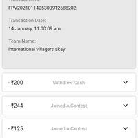 Dream11 Fantasy — Policy violation money deducted