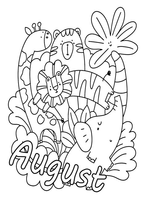 30+ August Coloring Pages - Free Printable PDF & Online Coloring