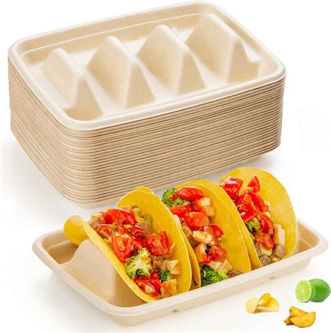 Amazon.com: 15PCS Disposable Taco Holders for Party, Premium Paper Taco ...