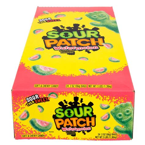 Sour Patch Watermelon Soft & Chewy Candy (2 Oz, 24 Pk.) - Walmart.com