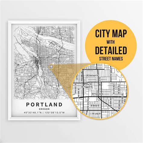 Printable Map Of Portland Oregon