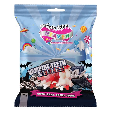 Sweets from Heaven – Vampire Teeth and Bones – 125g Bag – KD FOODS