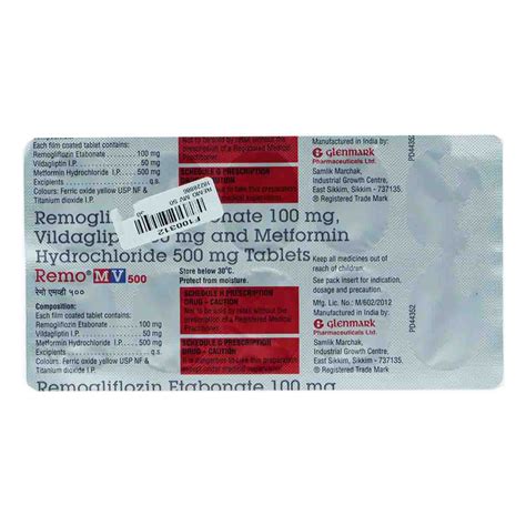 Remo MV 500 Tablet | Uses, Side Effects, Price | Apollo Pharmacy