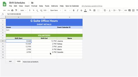 Create Calendar Events From Google Sheets