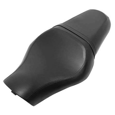 Motorcycle Front Driver Rear Passenger Two Up Leather Seat Cushion for ...