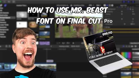 How to use Mr Beast font on Final Cut Pro - YouTube