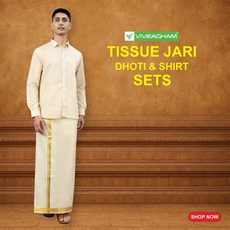 Men's Online Clothes Store | Shop Dhotis & Shirts - Viveagham