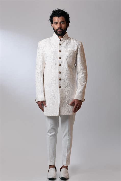 Buy Designer Sherwani for Men: Pearl Indo-Western Jacket Set - Nautanky