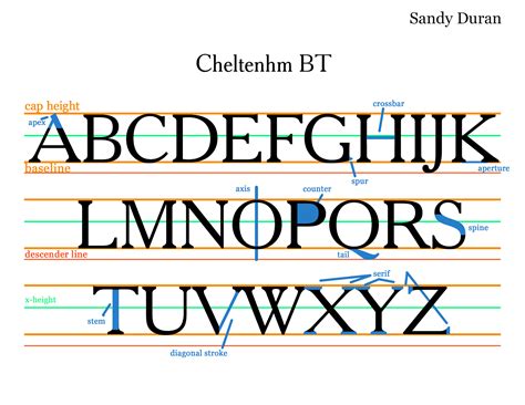 TypographyWinter2014: Type Anatomy / S.Duran