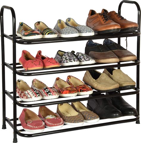 Benesta Multi-Purpose Shoe Rack - (5 Tier, Black)(Metal) : Amazon.in ...