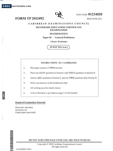 Image result for Math Paper for CSEC