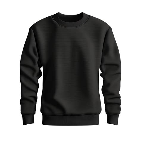 Black sweatshirt isolated. cut out 22206205 PNG