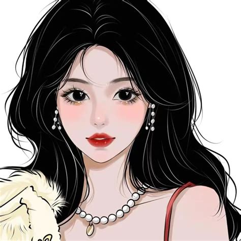 手绘女头 的图像结果