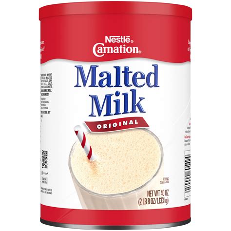 Carnation Malted Milk, 40 Ounce Can (Dry Shelf Stable Malted Milk ...