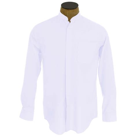 Collarless dress shirt. | Mens shirt dress, Banded collar dress shirt ...