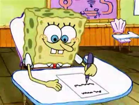 Pin di christine🍒🍊🍋🍍🥝🫐🍇 su spongebob💛 | Spongebob, Scuola