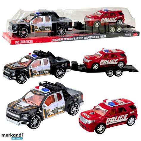 Off-road police car set with tow truck and police car - Poland, New ...
