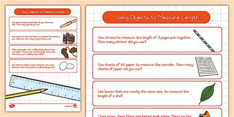 Grade R Length Using Objects to Measure Length - Twinkl