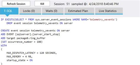 SQL Session 的图像结果