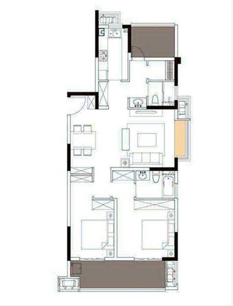 华润红橡世家120㎡现代装修户型图-户型解析-深度楼盘-盛世和家装饰