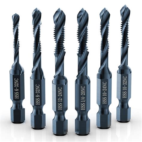 THINKWORK Combination Drill Tap & Tap Bit Set, 6 India | Ubuy