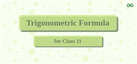 Image result for Maths Trigonometry Formulas Class 11
