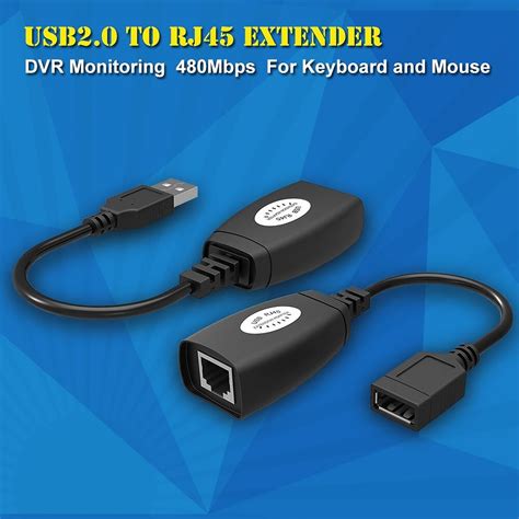 USB RJ45 Extension Adapter – High-Speed Ethernet Over USB Up to 150 FT ...