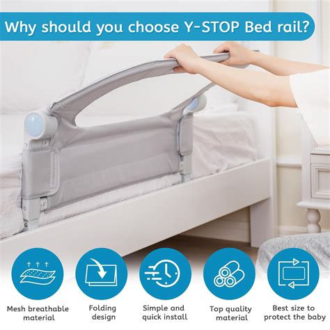 Y- STOP Bed Rail for Toddlers, Toddler Bed Rails for Crib with ...