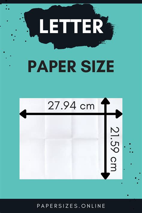 Letter Size In cm (Centimeter) - Paper Sizes Online