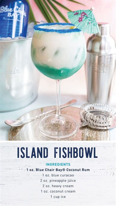 Island fishbowl coconut rum cocktail recipe – Artofit