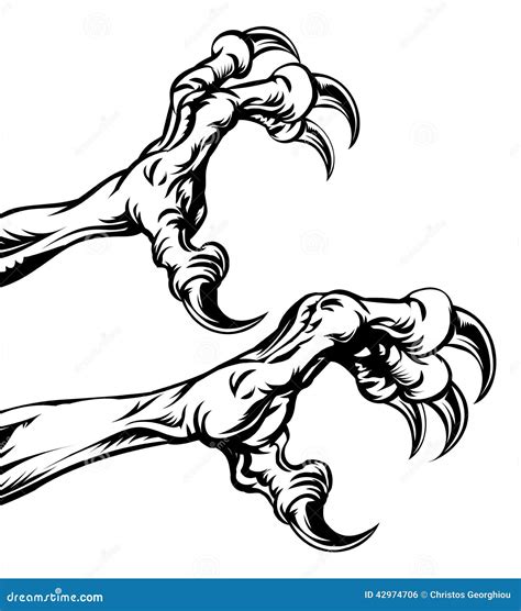 Eagle claws stock vector. Illustration of ripping, feet - 42974706