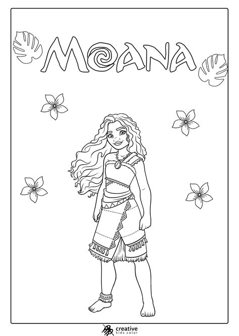 Moana Characters Coloring Pages Princess Coloring Pages (25+ Free