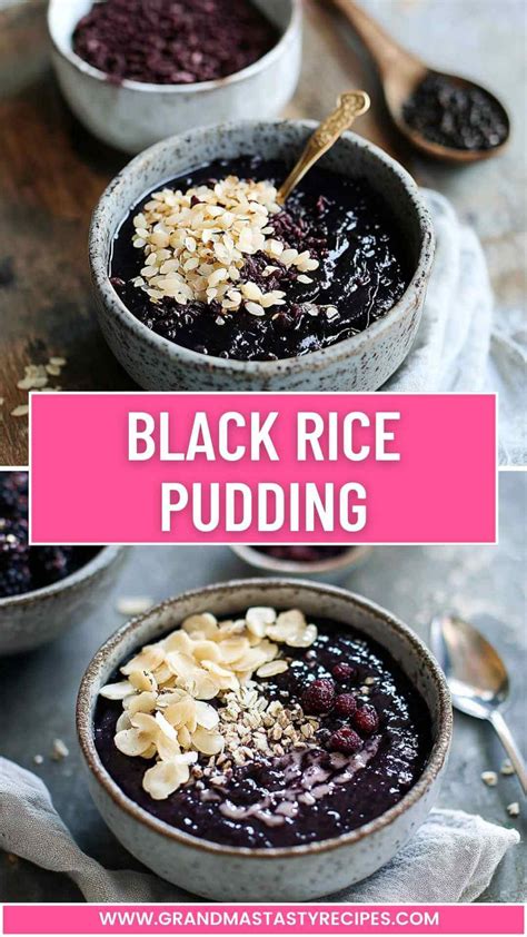 Black Rice Pudding - Grandma's Tasty Recipes