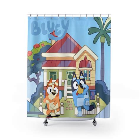 Bluey Shower Curtain Kids Bathroom Decor Kids Home Decor - Etsy