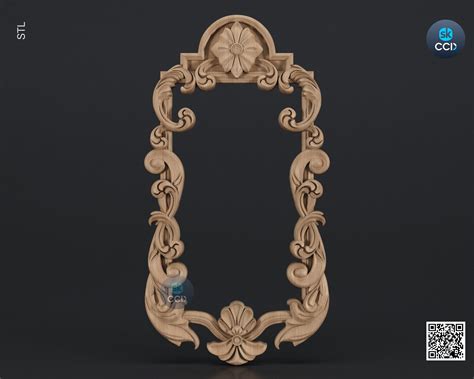 Carved Frame STL 3D Model, Carvign Frame, CNC Router Carving ArtCAM Fi ...