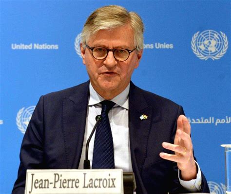 Jean-Pierre Lacroix, the United Nations Under-Secretary-General for ...