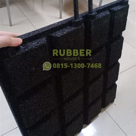 Jual Lantai Karet / Rubber Tile / rubber flooring Gym & Fitness 4cm ...